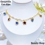 choker con dije corazon ( Navideños) &7