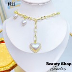 #N cadena eslabon con dije corazon (&16) #N cadena eslabon con dije corazon (&16)