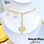 #N cadena eslabon con dije corazon (&16) #N cadena eslabon con dije corazon (&16)