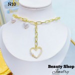 #N cadena eslabon con dije corazon (&16) #N cadena eslabon con dije corazon (&16)