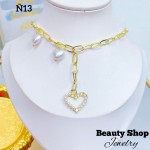 #N cadena eslabon con dije corazon (&16) #N cadena eslabon con dije corazon (&16)