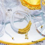 #Bf pulsera triple con dije de flor 14& #Bf pulsera triple con dije de flor 14&