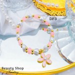 #Df pulsera perla con dije de flor #Df pulsera perla con dije de flor