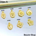 #A Cadena con dije lujo solo dije 2$ (con cadena sencilla12.50&con cadena ajustable14&）con ajustable 2.75$