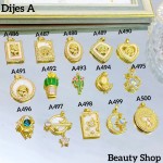 #A Cadena con dije lujo solo dije 2$ (con cadena sencilla12.50&con cadena ajustable14&）con ajustable 2.75$