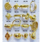 #L Anillos Tipo Chunky Oro Chino 9.50&