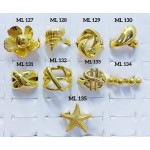 #L Anillos Tipo Chunky Oro Chino 9.50&