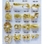 #L Anillos Tipo Chunky Oro Chino 9.50&