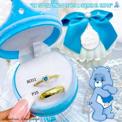 Anillos para pareja de ositos cariñositos (clip foto entre ver mas modelos)