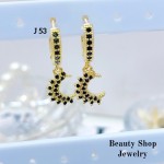 #j Zarcillos piedras lagar lujos baño oro18k   （14 modelo) (&8.5）