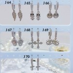 #j Zarcillos piedras lagar lujos baño oro18k   （14 modelo) (&8.5）