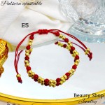 pulsera hilo con balin colores 