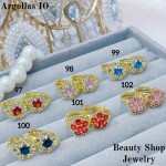 #O  Argolla piedras  1$Oro chino (&6)