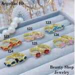 #O  Argolla piedras  1$Oro chino (&6)