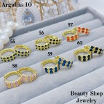 #O  Argolla piedras  1$Oro chino (&6)