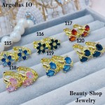 #O  Argolla piedras  1$Oro chino (&6)