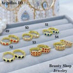 #O  Argolla piedras  1$Oro chino (&6)