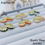 #O  Argolla piedras  1$Oro chino (&6)