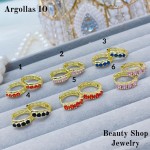 #O  Argolla piedras  1$Oro chino (&6)