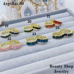 #O  Argolla piedras  1$Oro chino (&6)