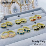 #O  Argolla piedras  1$Oro chino (&6)