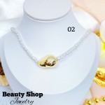 cadena perla con dije gold field 11&