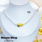 cadena perla con dije gold field 11&