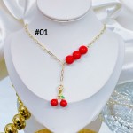 cadena eslabon con dije cereza （&12.5）