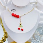 cadena eslabon con dije cereza （&12.5）