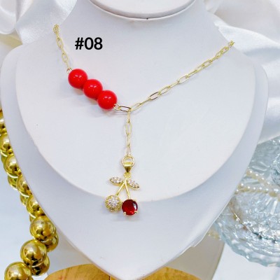 cadena eslabon con dije cereza （&12.5）