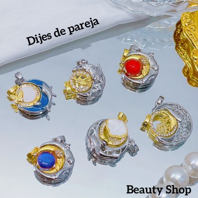 cadena pareja new 3.5( solo.dije2.5$)(con cadena sencilla &18 con cadena aajustable &22）