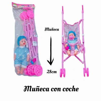 Bebe con coche 10$