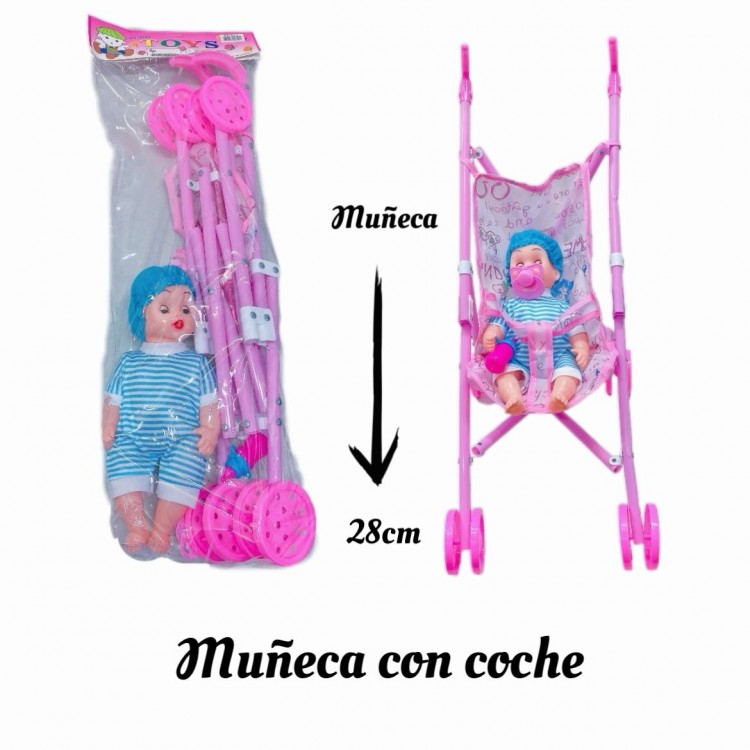 Bebe con coche 10$