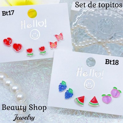 #bt set zarcillo tornasol  （&7.5）