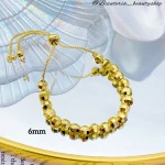 Pulsera ajustable balín raya (&9.5）