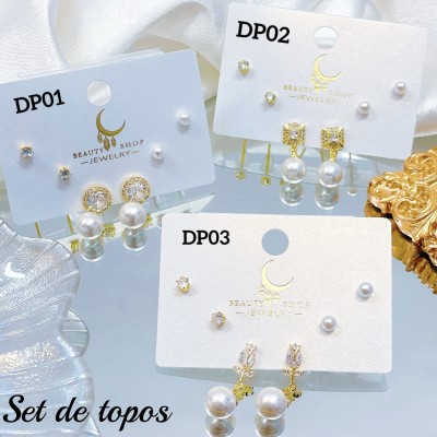 Set de topitos (tres pares)  (&13.5）