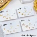 Set de topitos (tres pares)  (&13.5）