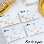 Set de topitos (tres pares)  (&13.5）