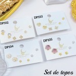 Set de topitos (tres pares)  (&13.5）