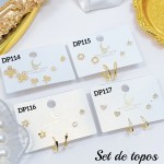 Set de topitos (tres pares)  (&13.5）
