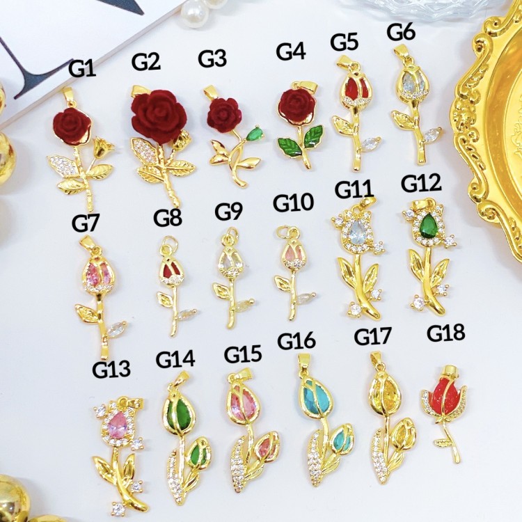 #G Cadena con dije lujo solo dije 1.85$ (con cadena sencilla12.50&con cadena ajustable14&）con ajustable 2.70$