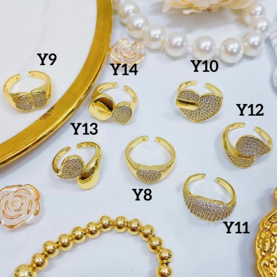 #Y anillos tendencia rodio 14&