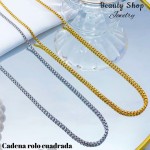 Cadena rolo cuadrada  （&8）