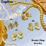 #+ zarcillo oro chino lujos 9&