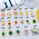 #G Cadena con dije lujo solo dije 1.85$ (con cadena sencilla12.50&con cadena ajustable14&）con ajustable 2.70$