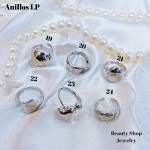 #L anillos tipos chunky oro chino plateado 9.50&