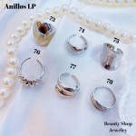#L anillos tipos chunky oro chino plateado 9.50&