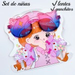 set de nina lente+gancho