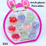 set de ganchito para ninas