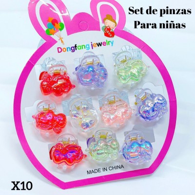 set de ganchito para ninas